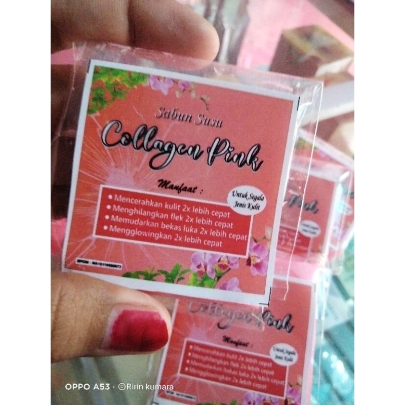 Sabun Susu Collagen Pink / Sabun Susu Pemutih