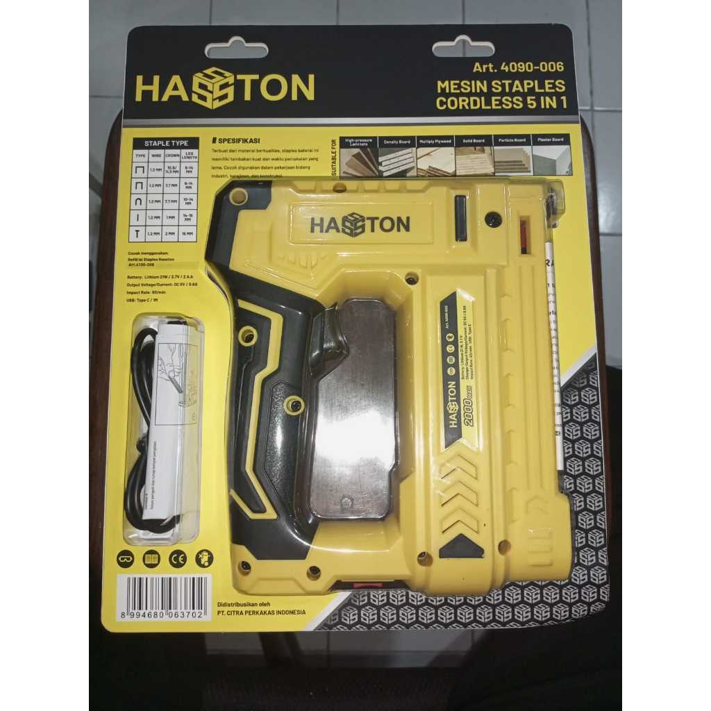 

HASSTON PROHEX Staples Gun Cordless 5 in 1 (4090-006) 1013J max
