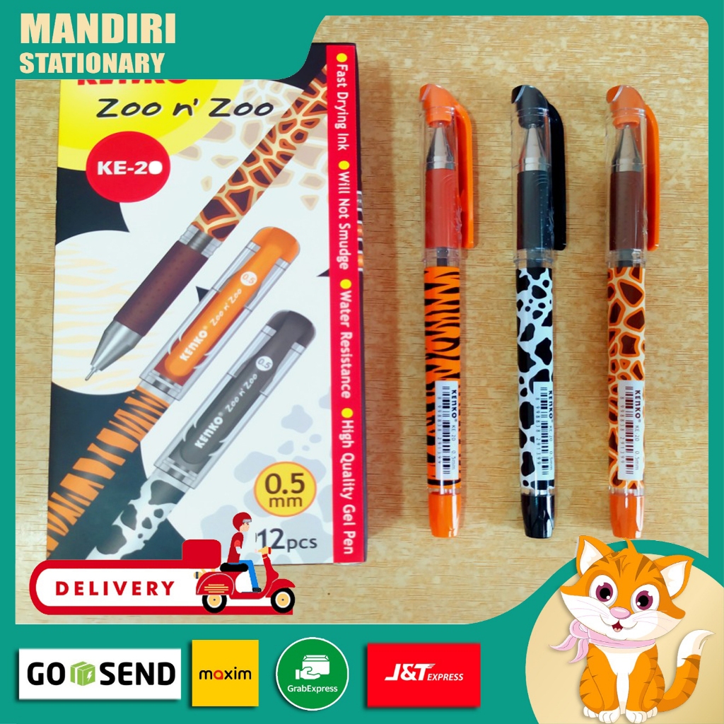 

Kenko Pulpen KE-20 Zoo n Zoo - Pulpen Gel 1 box