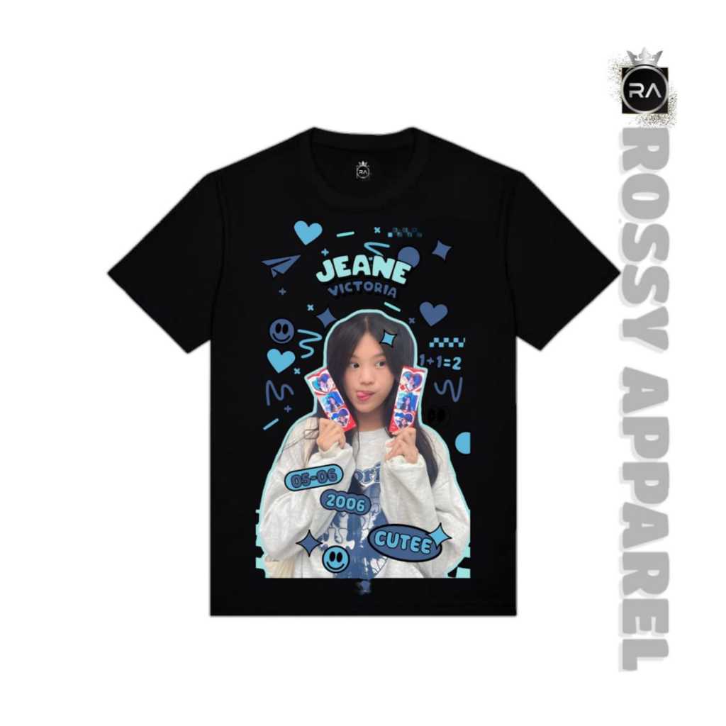 Kaos JKT48 Jeane Kaos Distro Premium Baju Wanita Pendek Unisex