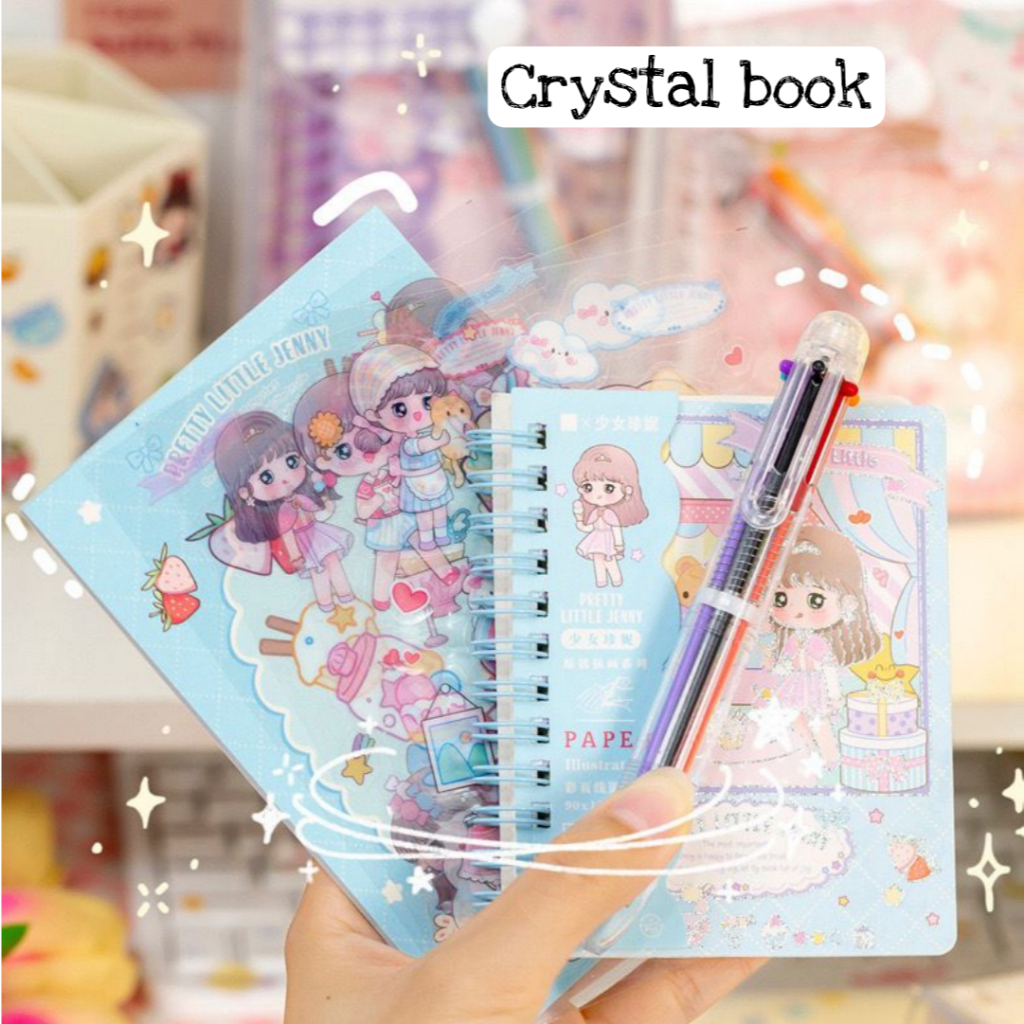 

Buku Binder 1 Set/ Notebook Buku Catatan Motif Lucu/ Buku Diary Aesthetic Karakter Lucu/ Kado Anak