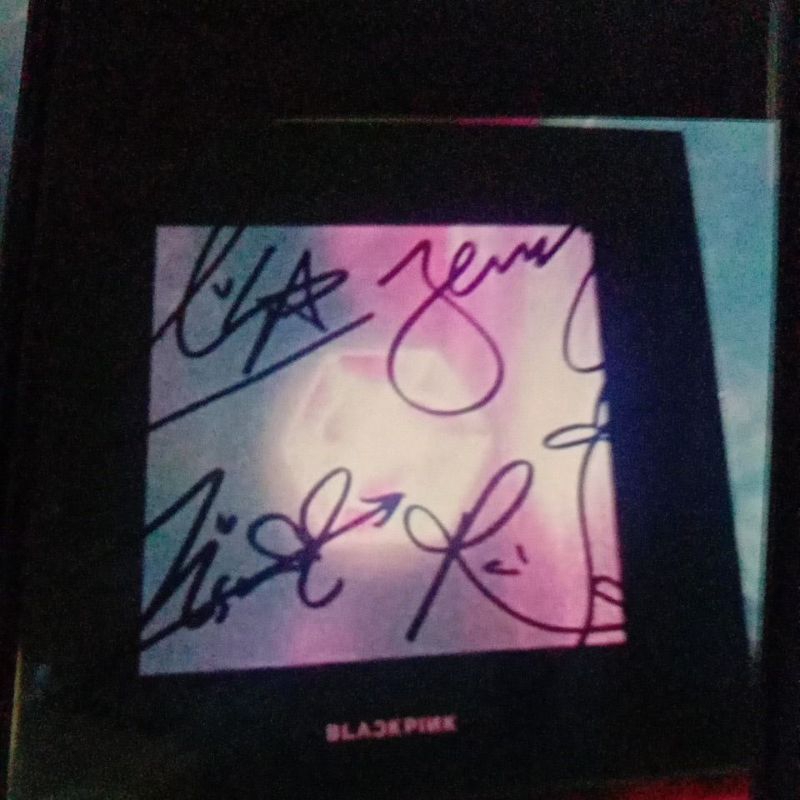 First Album Blackpink Square Up Black Version Signed All Member