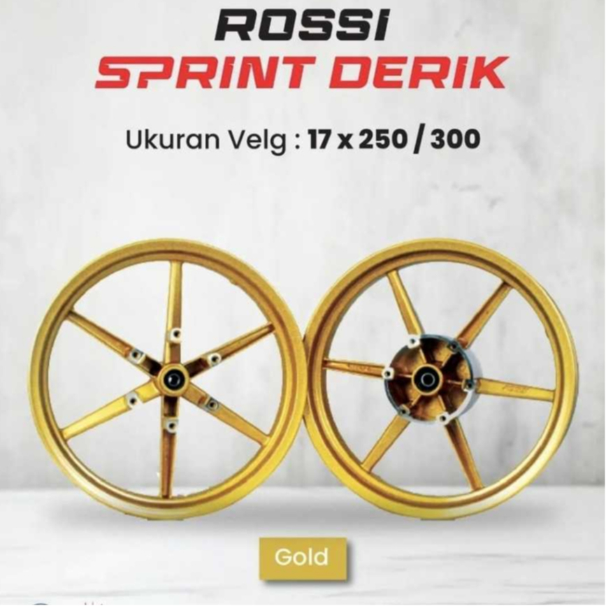 Velg Rossi Palang 6 Lurus Derik Ninja RR Gold