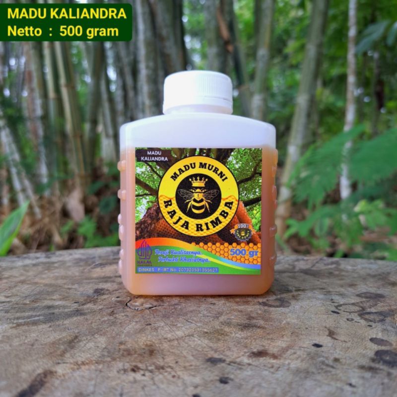 

MADU PREMIUM 100% asli tanpa campuran nektar bungga Kaliandra dari produk RAJA RIMBA netto 500 gr