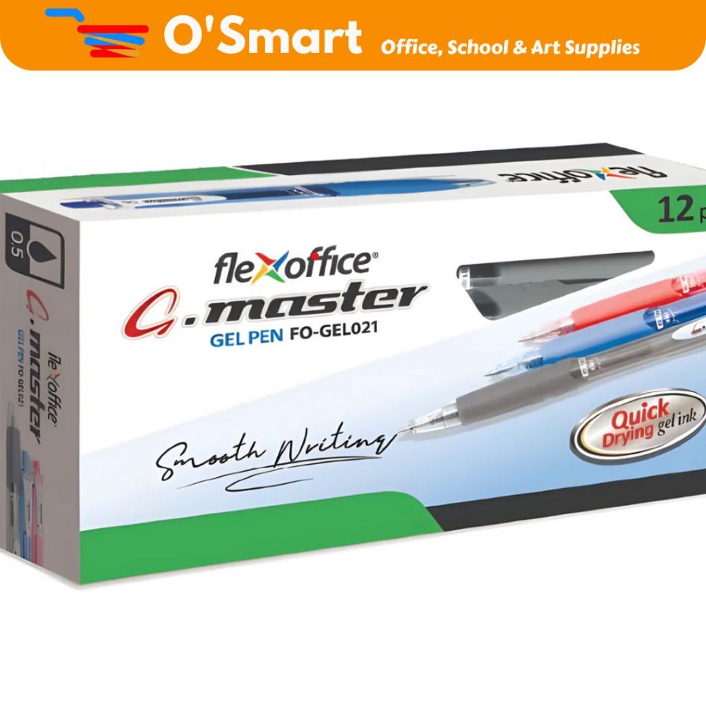 

FlexOffice Gel Pen G-Master 0.5 HITAM (1 KOTAK)