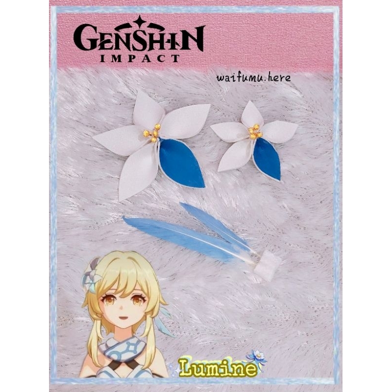 Jepit Bunga Lumine Genshin Impact Acc