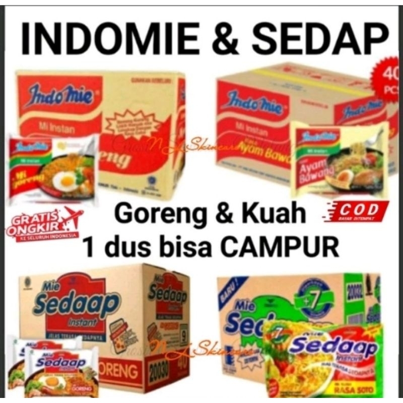 mie goreng dan mie kuah 1 dus