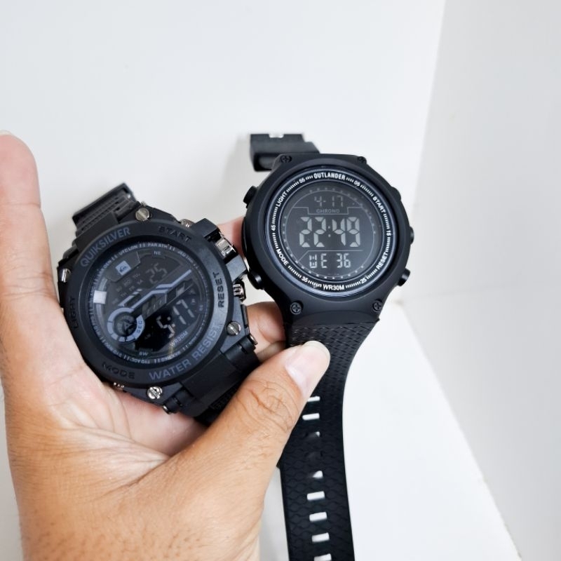 (✅️COD) JAM TANGAN SPORT QUICKSILVER DAN OUTLANDER ORIGINAL (WATER RESIST)
