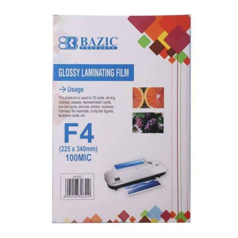 

Plastik Laminating Film Folio F4 Bazic 100 Micron