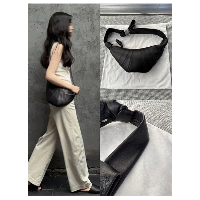 LEMAIRE CROISSANT SLING LEATHER BAG