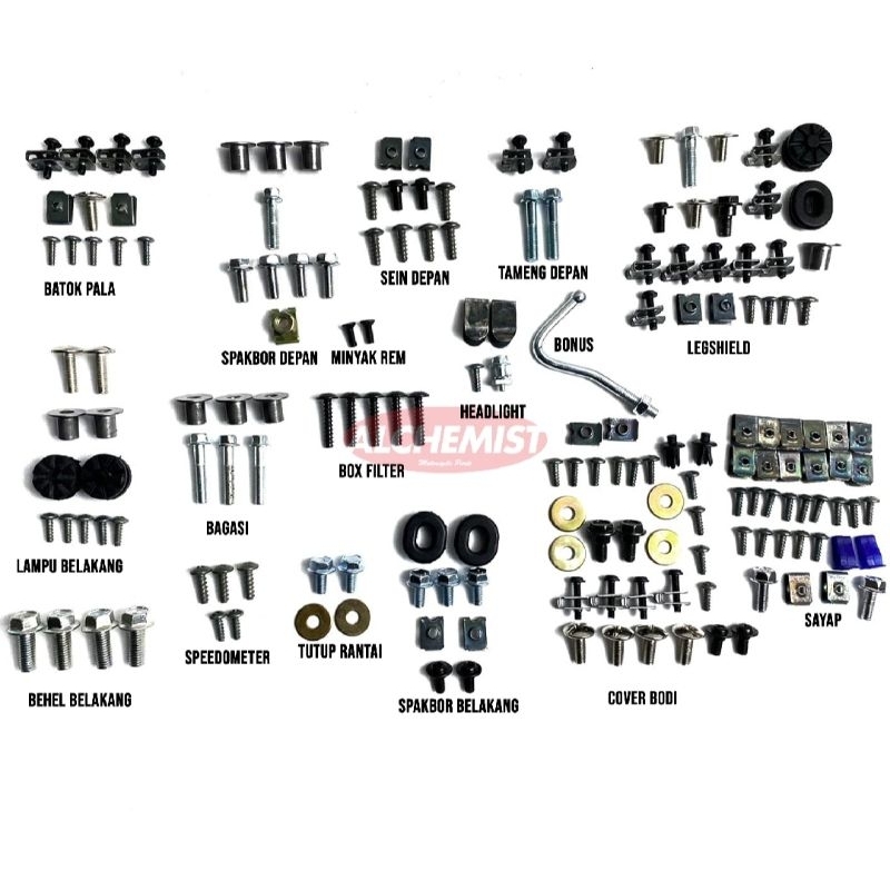 Baut Supra X 125 FI Full Set / Baud Honda Supra X 125 FI Full set Full Body