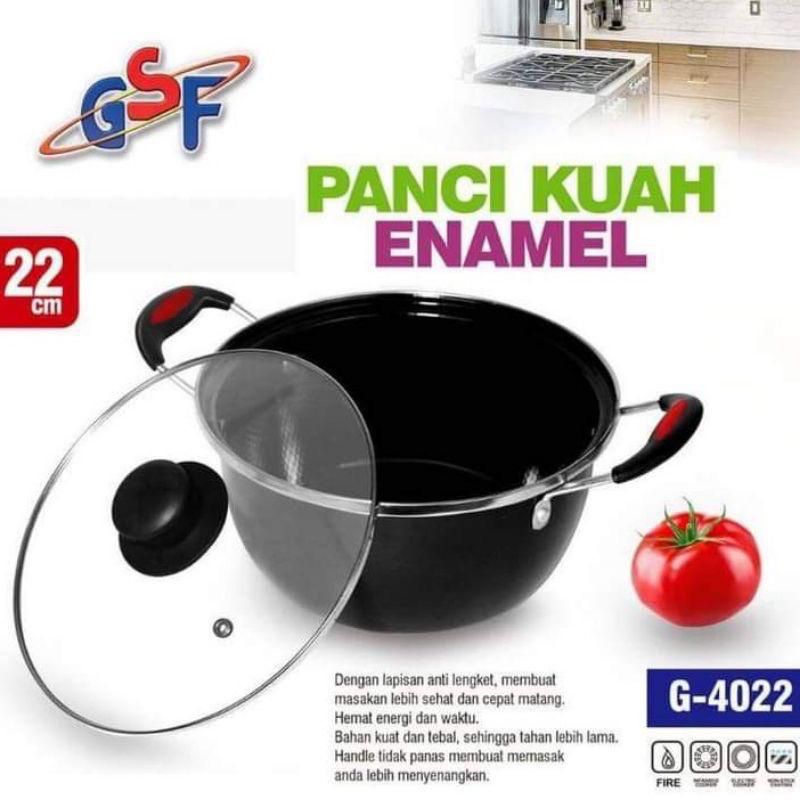 Panci kuah Serbaguna/Panci Kuah Enamel/Panci 22cm/Panci Gsf