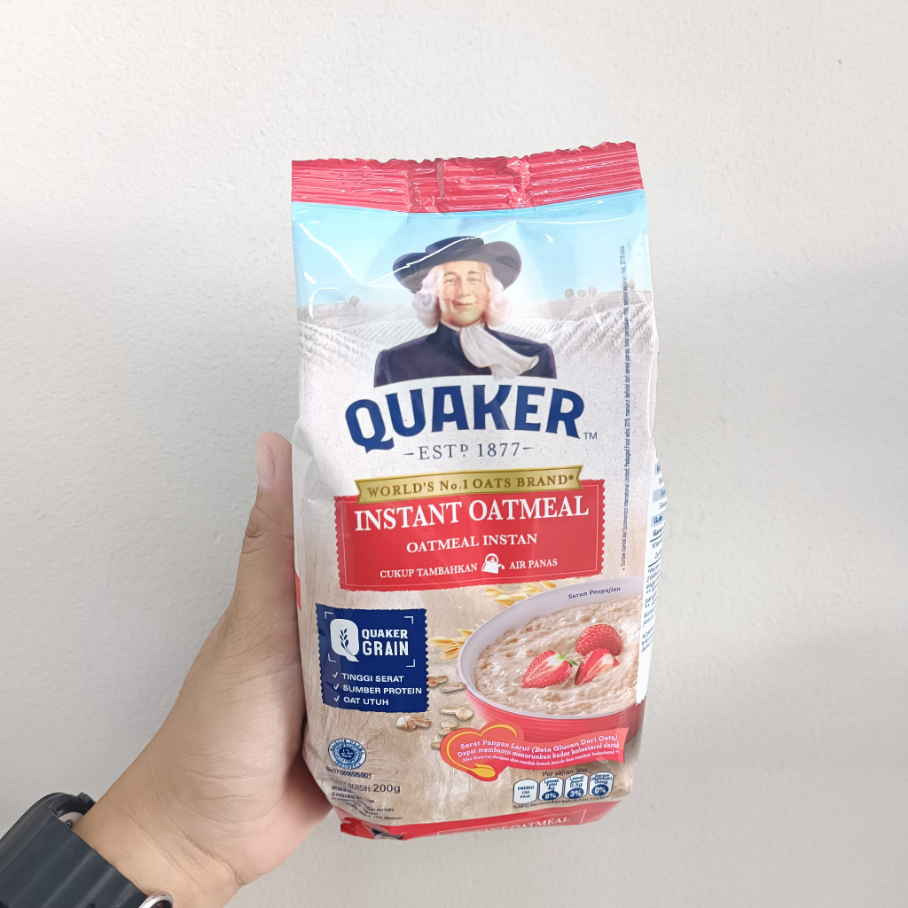

QUAKER INSTANT/ QUAKER QUICK COOKING OATMEAL 200GR