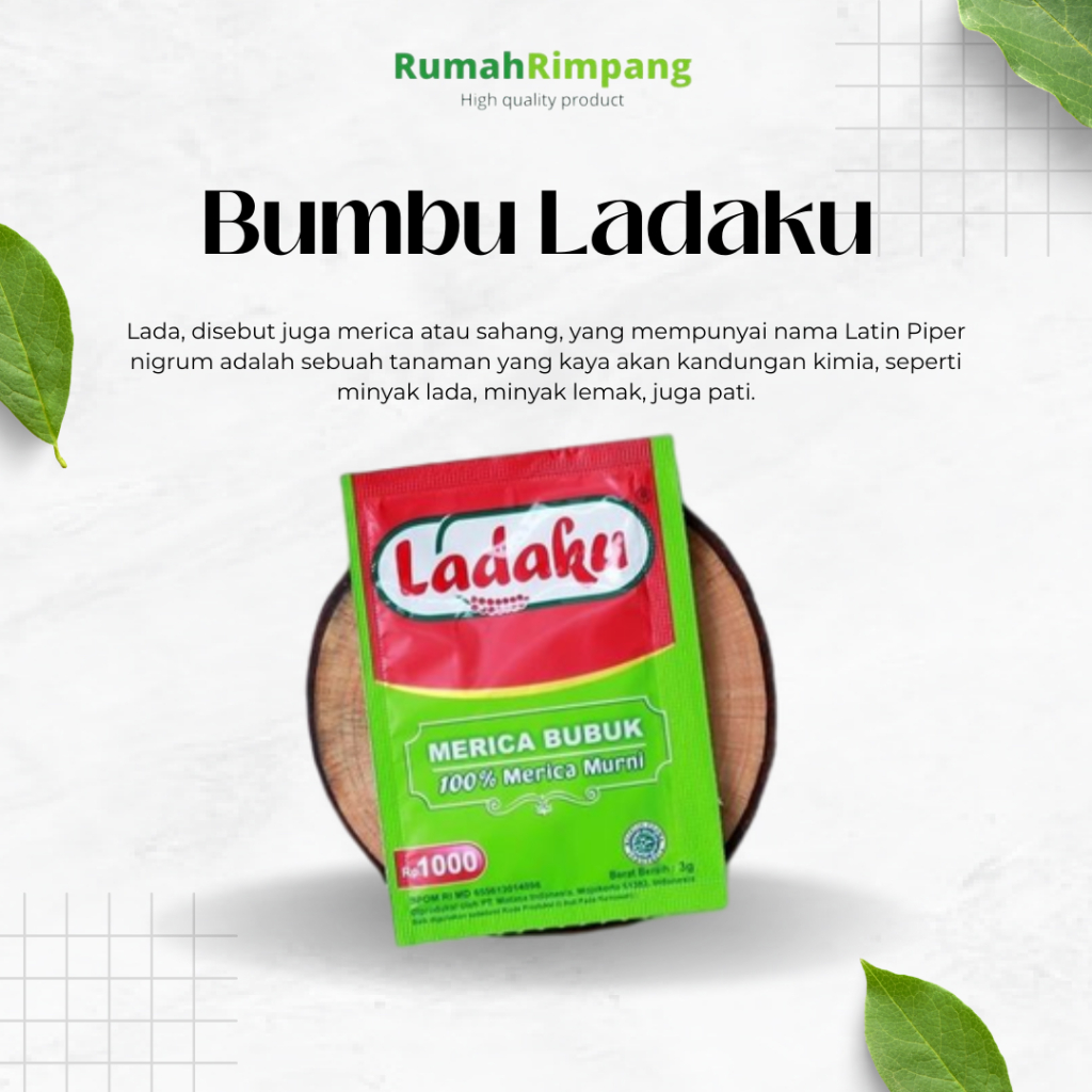 

[BISA INSTAN] JUAL MERICA BUBUK LADAKU - KEMASAN 1 SACHET