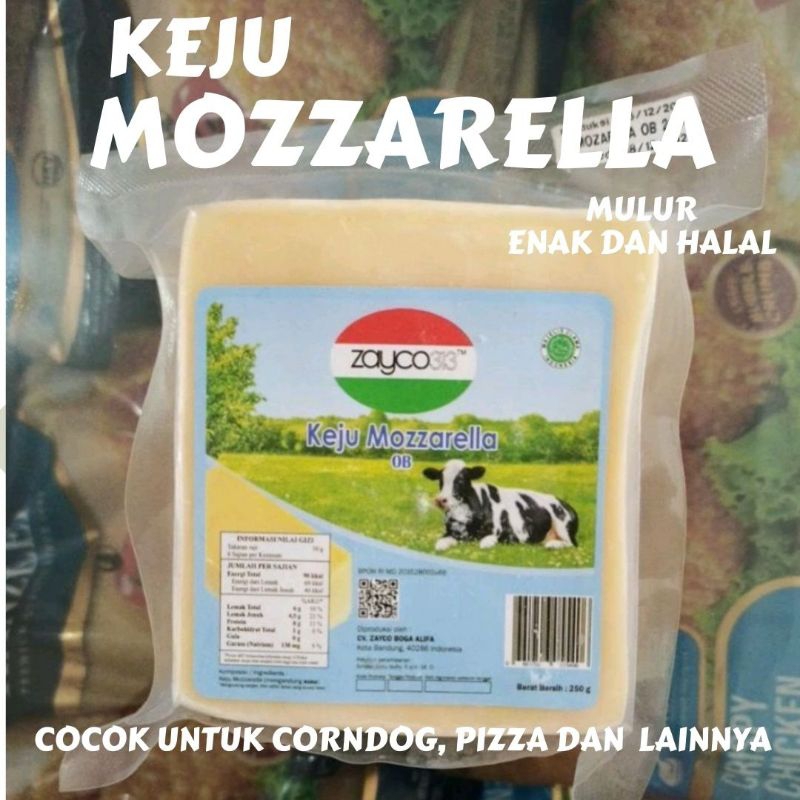 

Keju Mozzarella OldenBurger 250gram / Zayco OB 250gram / Mozarella Cheese