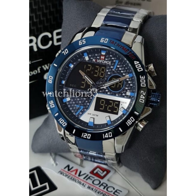 ( Ready Lagi ) Jam Tangan Pria Sport Naviforce Nf-9171 DualTime Original Garansi Resmi 1 Tahun