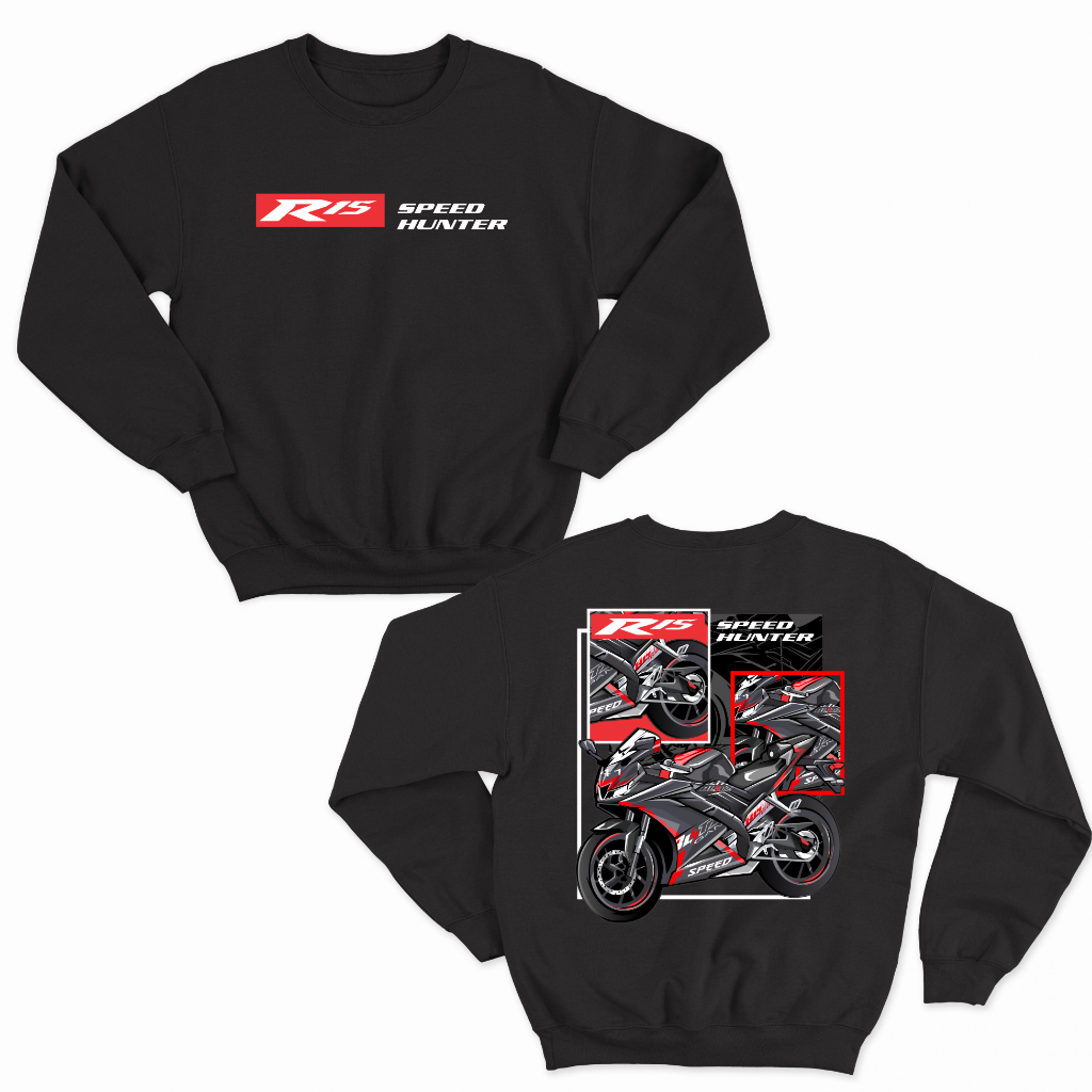 JAKET SWEATER MOTOR R15 SPEED HUNTER BIG SIZE JUMBO