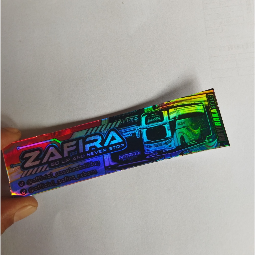 

stiker bis zafira asli unit hologram