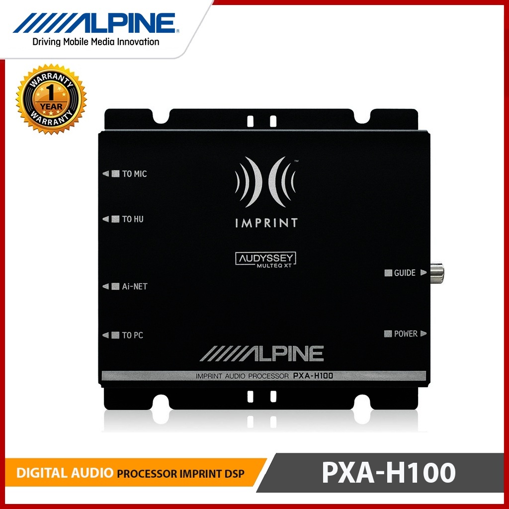 ALPINE Imprint Digital Audio Processor DSP 24-Bit D/A MultEQ Garansi 1 Tahun PXA-H100