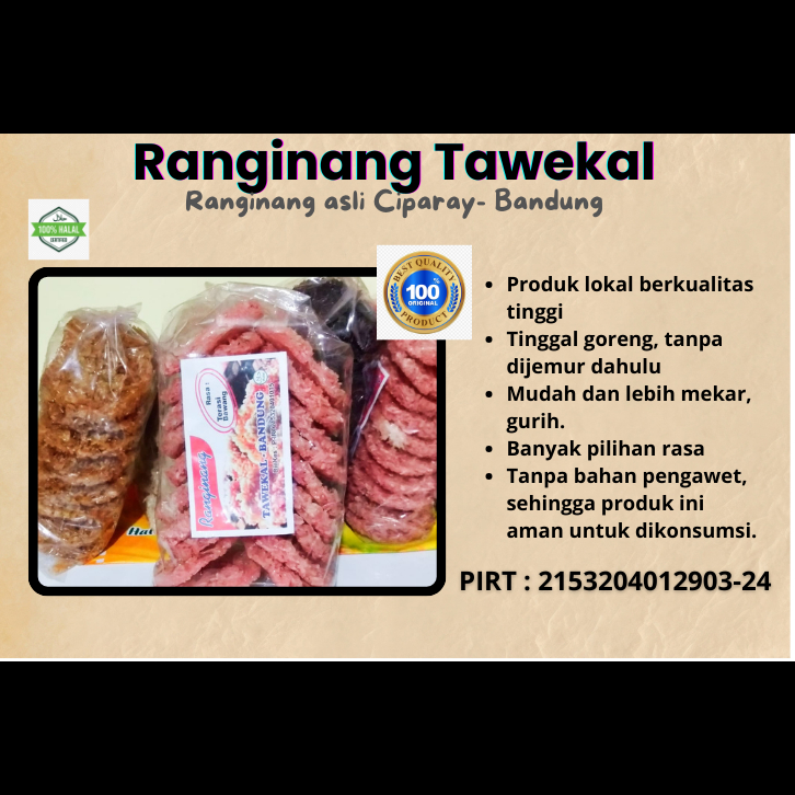 

Ranginang Tawekal - Ciparay, Bandung - Enak, Gurih, Mekar Maksimal