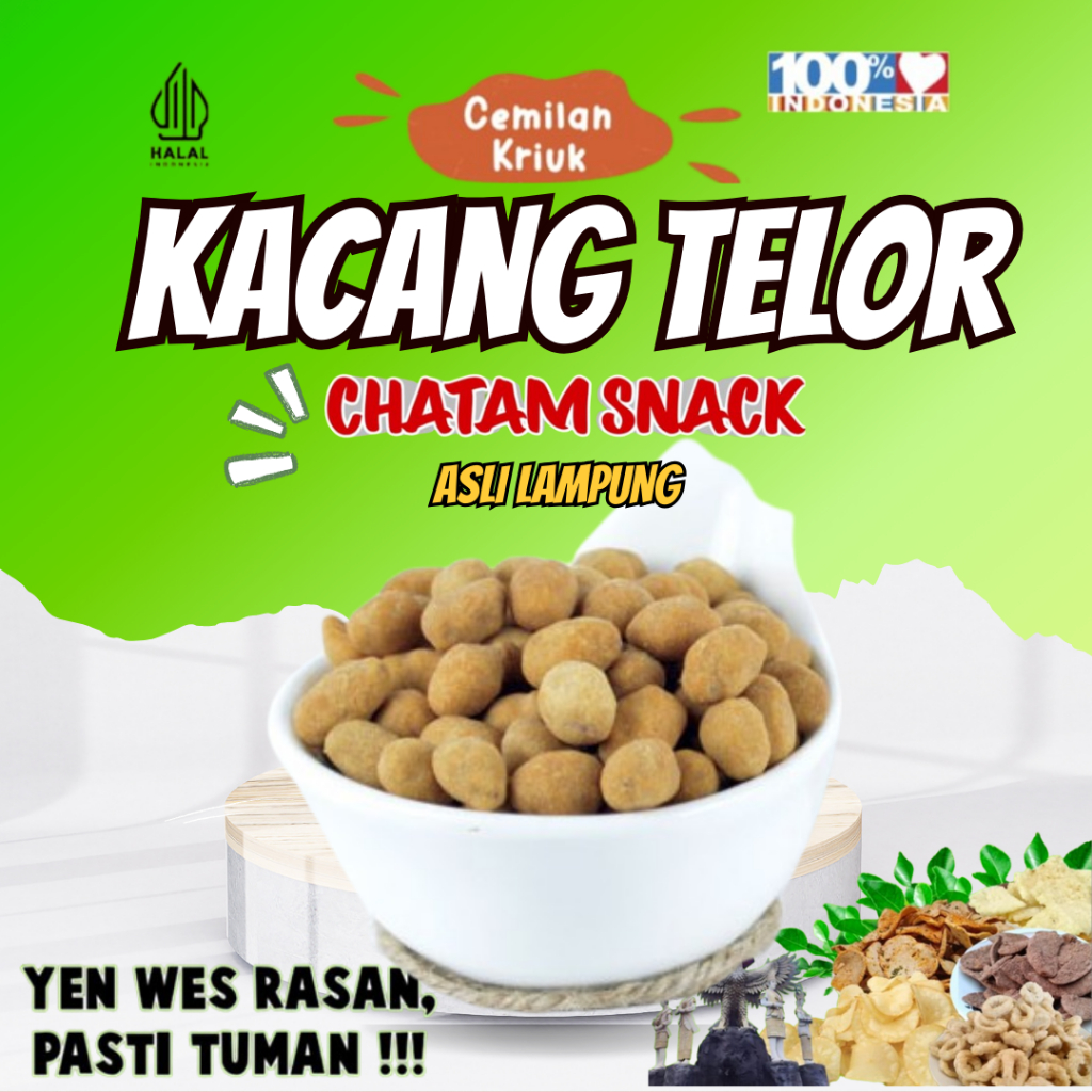 

KACANG TELOR RENYAH ENAK GURIH KEMASAN 250 GRAM