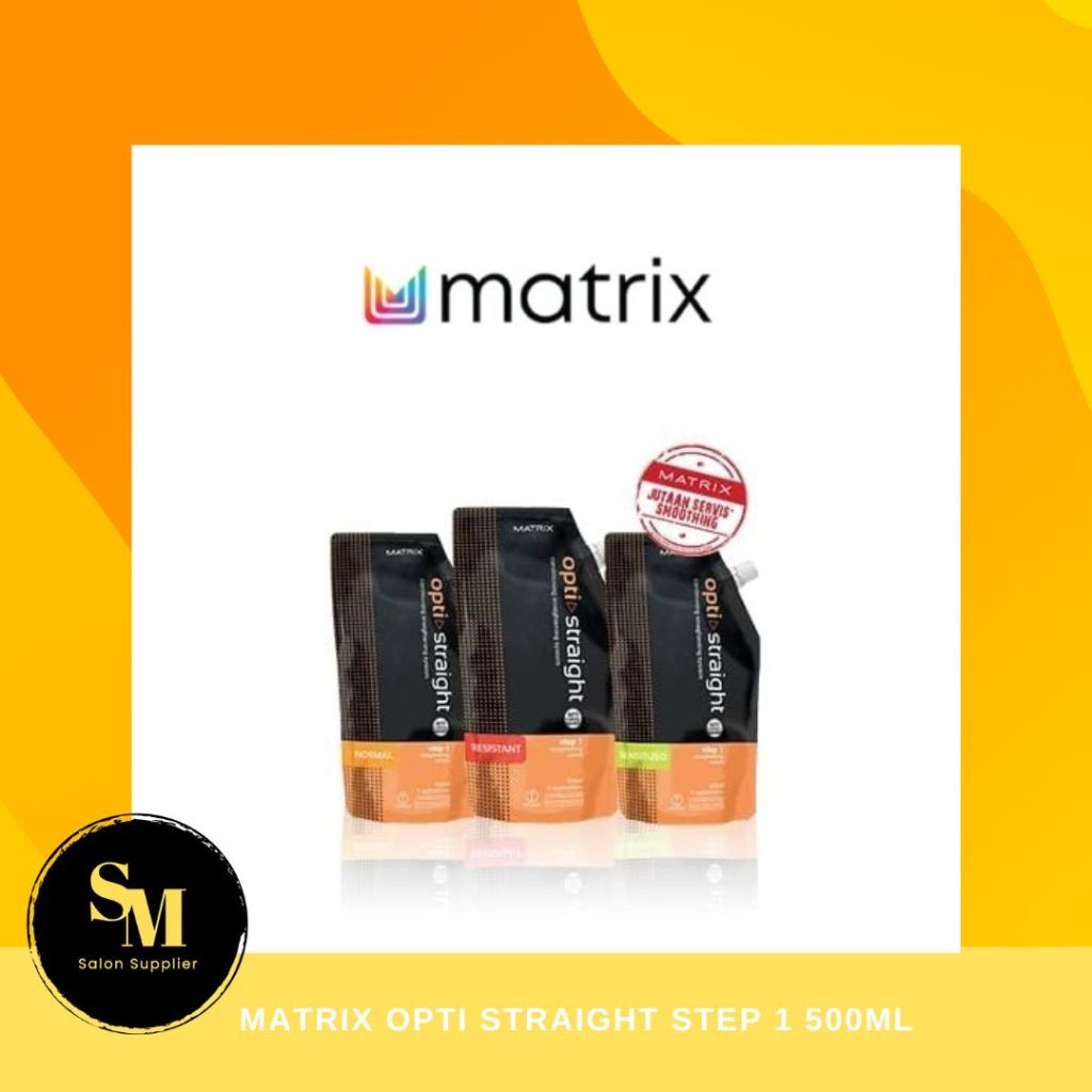 Matrix Opti Straight Step 1 500ml - Smoothing/Pelurusan Rambut