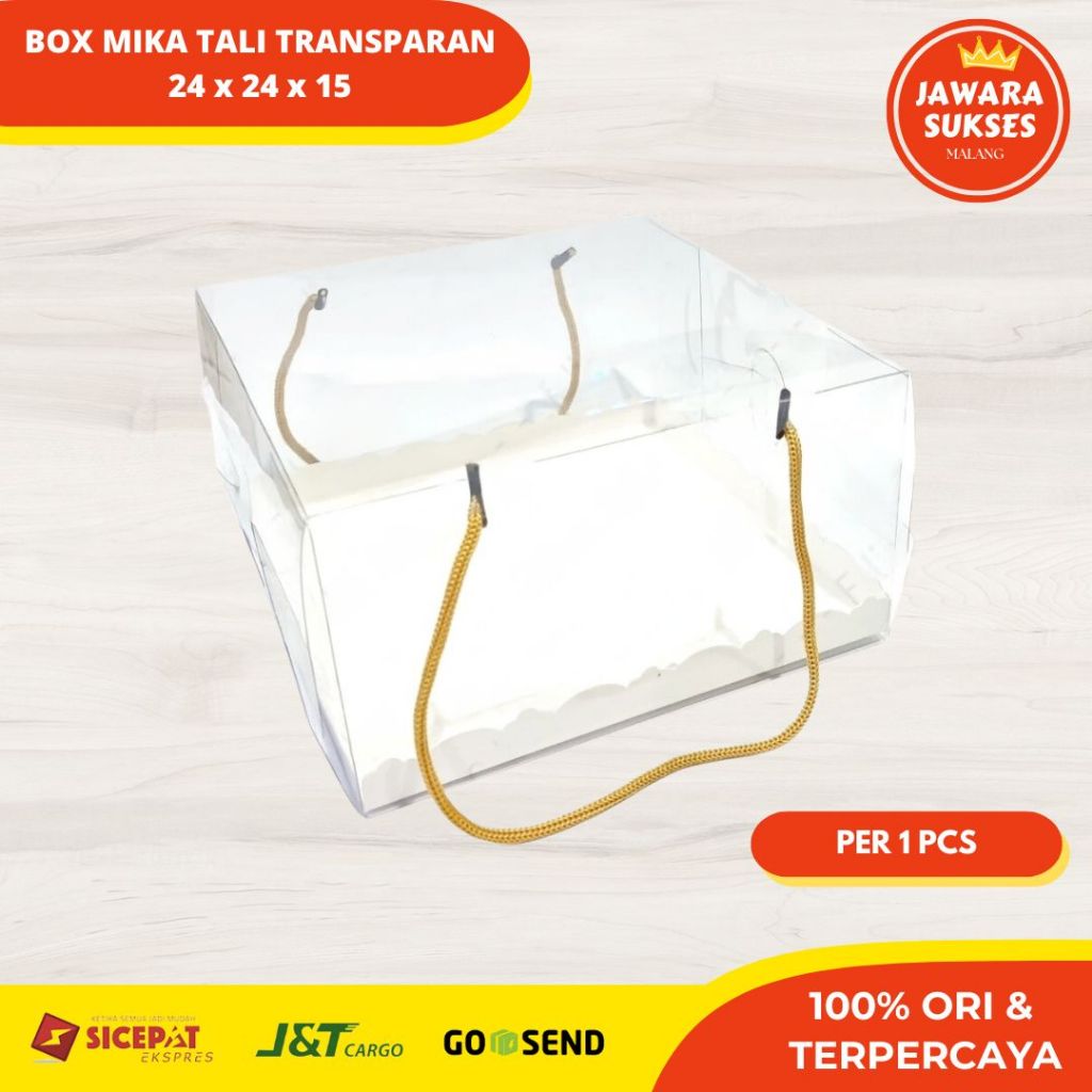 

Box Mika Tali 24 x 24 x 15 cm | Box Mika Transparan