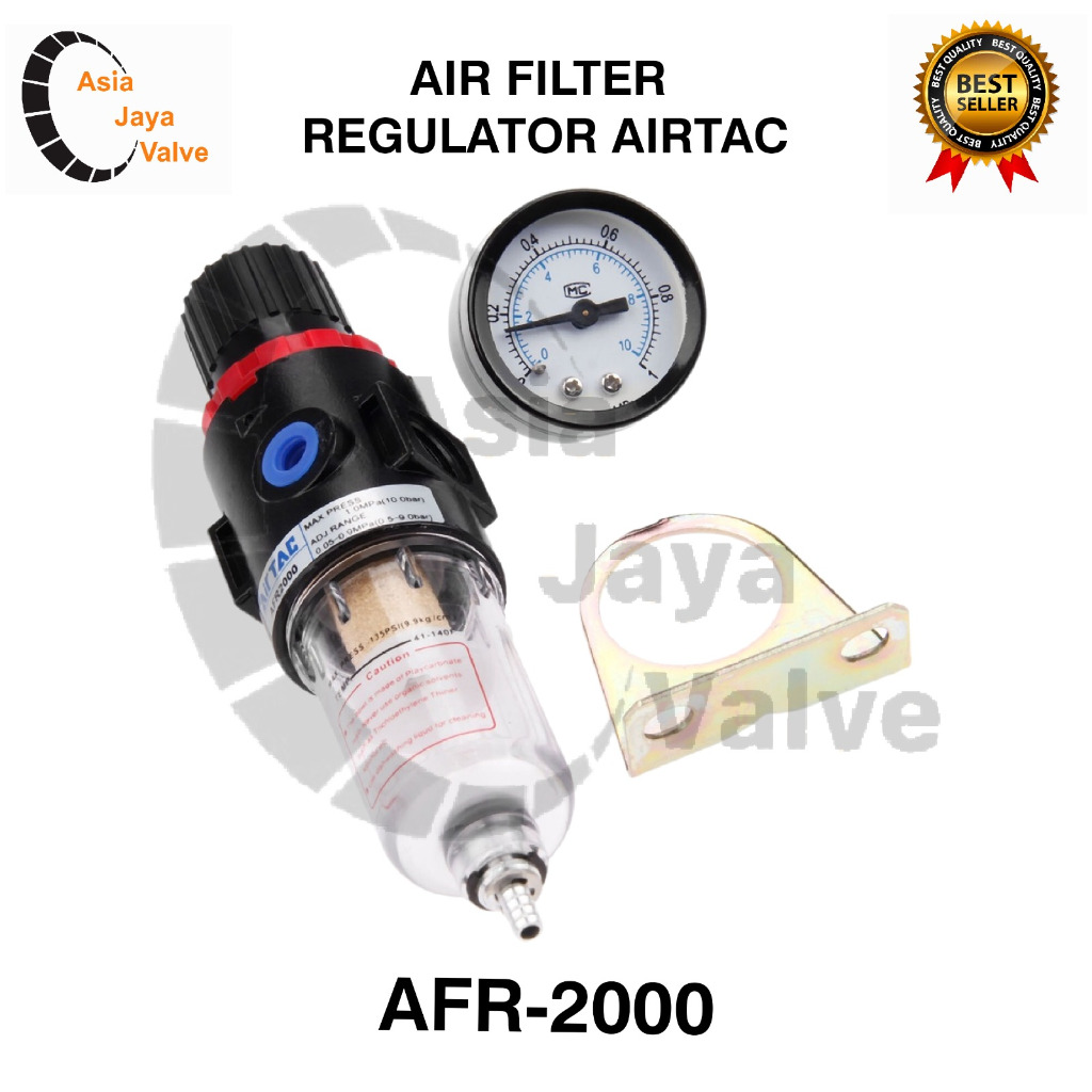 Air filter regulator pneumatic AIRTAC(Taiwan)AFR2000-02 1/4” 10bar