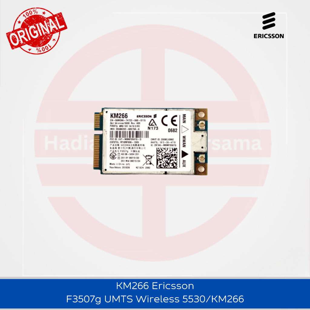 Dell WWAN Module KM266 Ericsson F3507g UMTS Wireless 5530/KM266