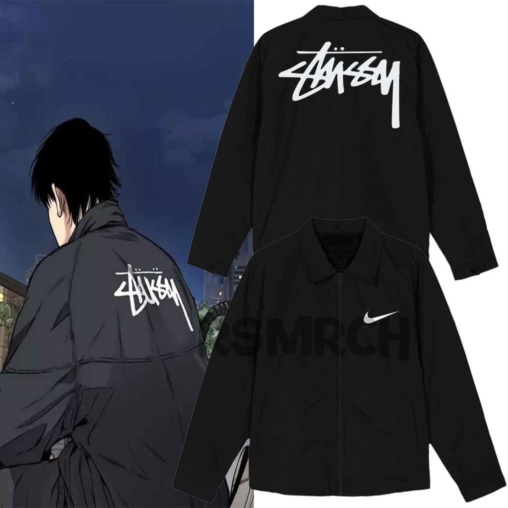Jaket Coach Sleting Jayjo Nice X Stussy WindBreaker Outfit