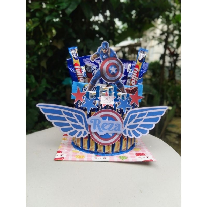 

Snack tower captain america