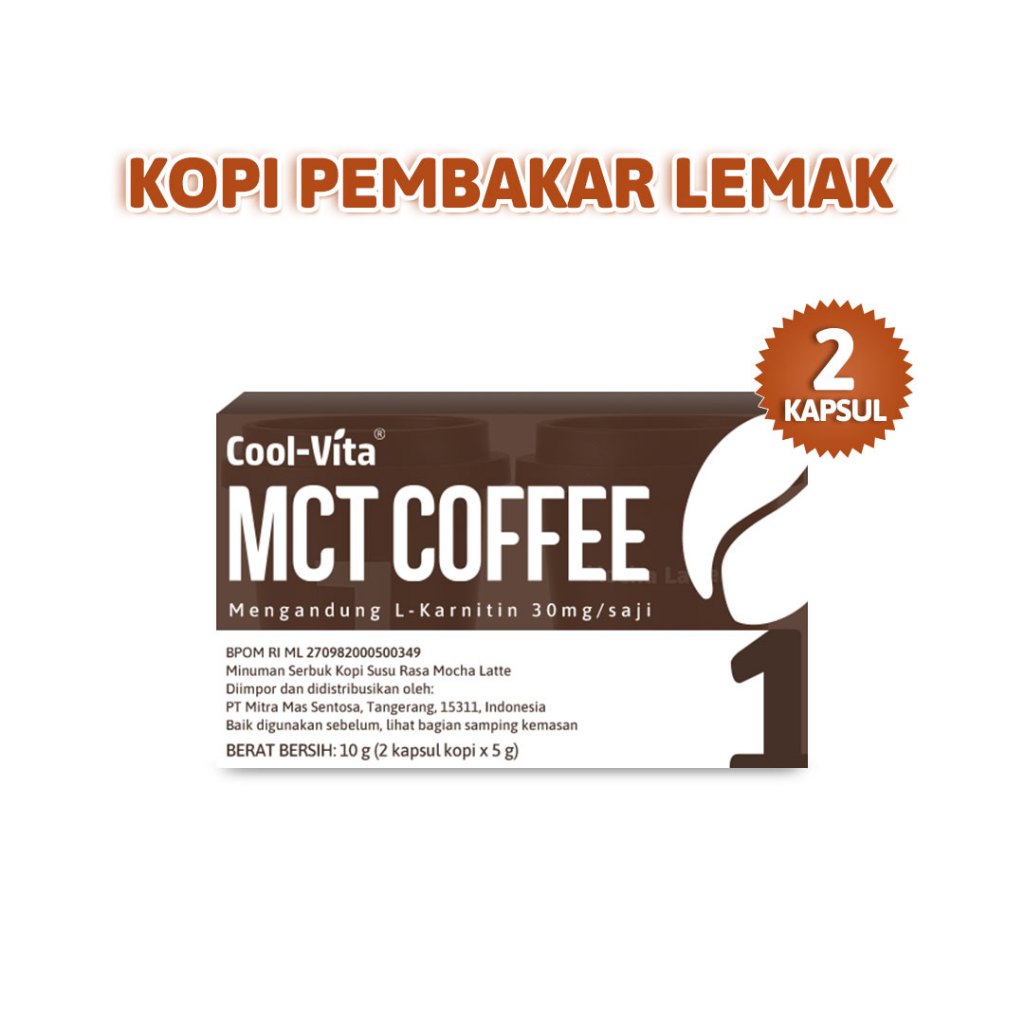 

[1 Box] Coolvita MCT Coffee Capsule Mocha Latte Kopi Pembakar Lemak MG