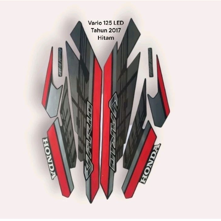 STICKER STRIPING LIS STANDAR MOTOR HONDA VARIO 125 LED TAHUN 2017