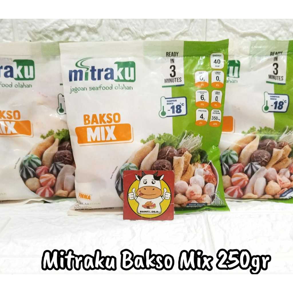 

MITRAKU BAKSO MIX 250GR-FROZEN FOOD-BRONTZ JOGJA