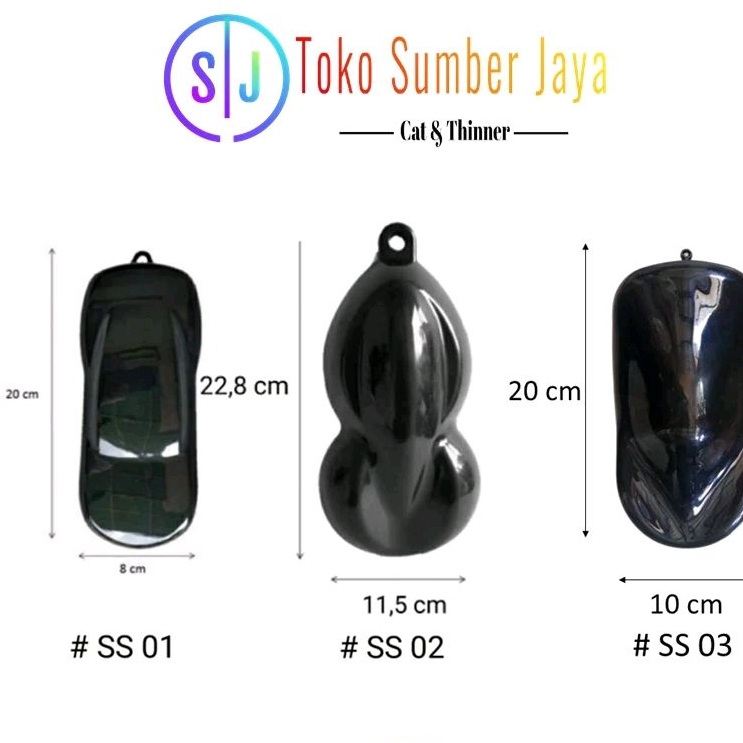Speed Shape Pajangan Plastik Mobil-Mobilan untuk Display Sampel Cat