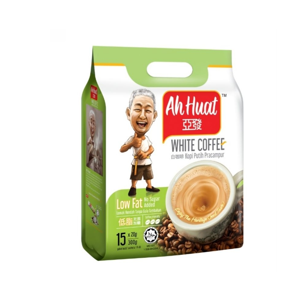 

Ah Huat White Coffee Low Fat No Sugar Added 15 x 20 Gram