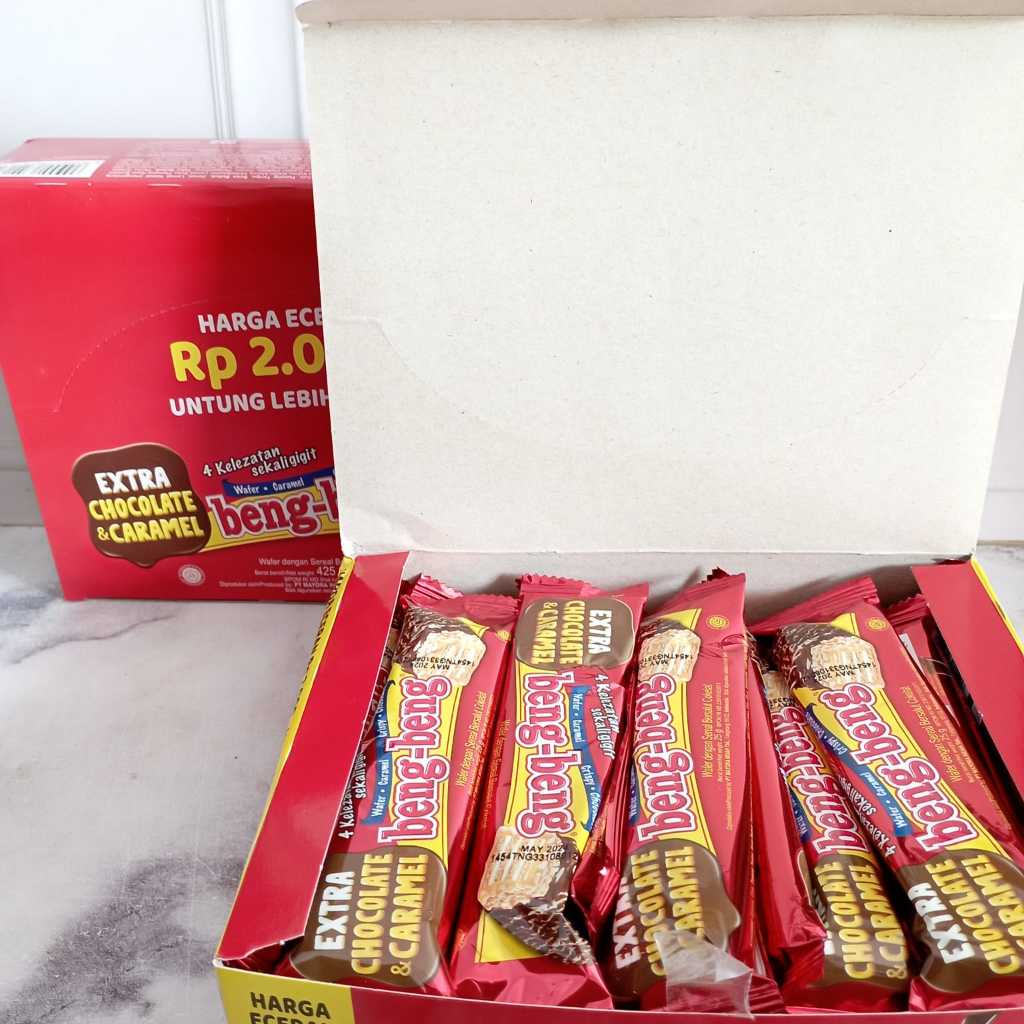 

BENG-BENG BOX ISI 17 BUNGKUS - Beng-Beng Box/Beng-Beng Isi 17 Bungkus/Beng-Beng Cokelat/Beng-Beng 2 Ribuan