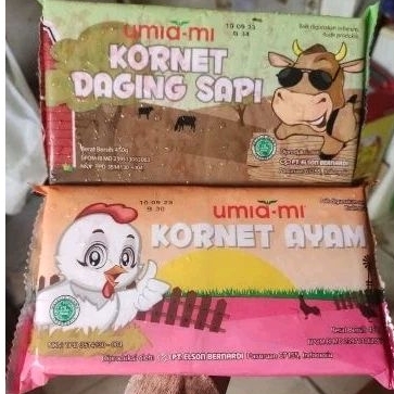 

kornet ayam dan sapi 450