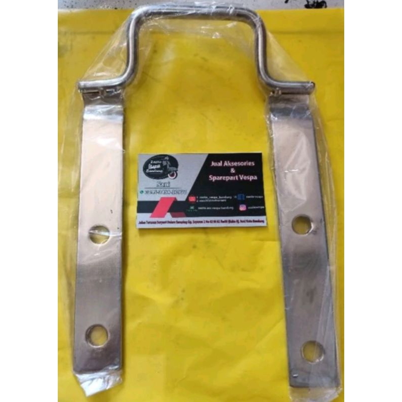 breket behel pegangan tarikan jok samping vespa Excel