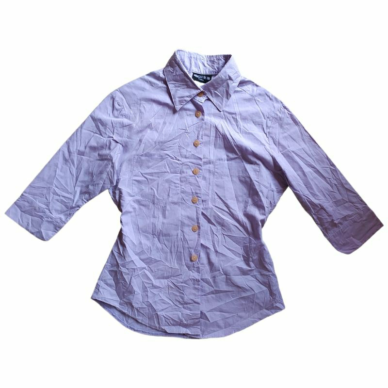 VINTAGE MORGAN DE TOI LILAC FITTED SHIRT OFFICE SIREN/CORP CORE STYLE