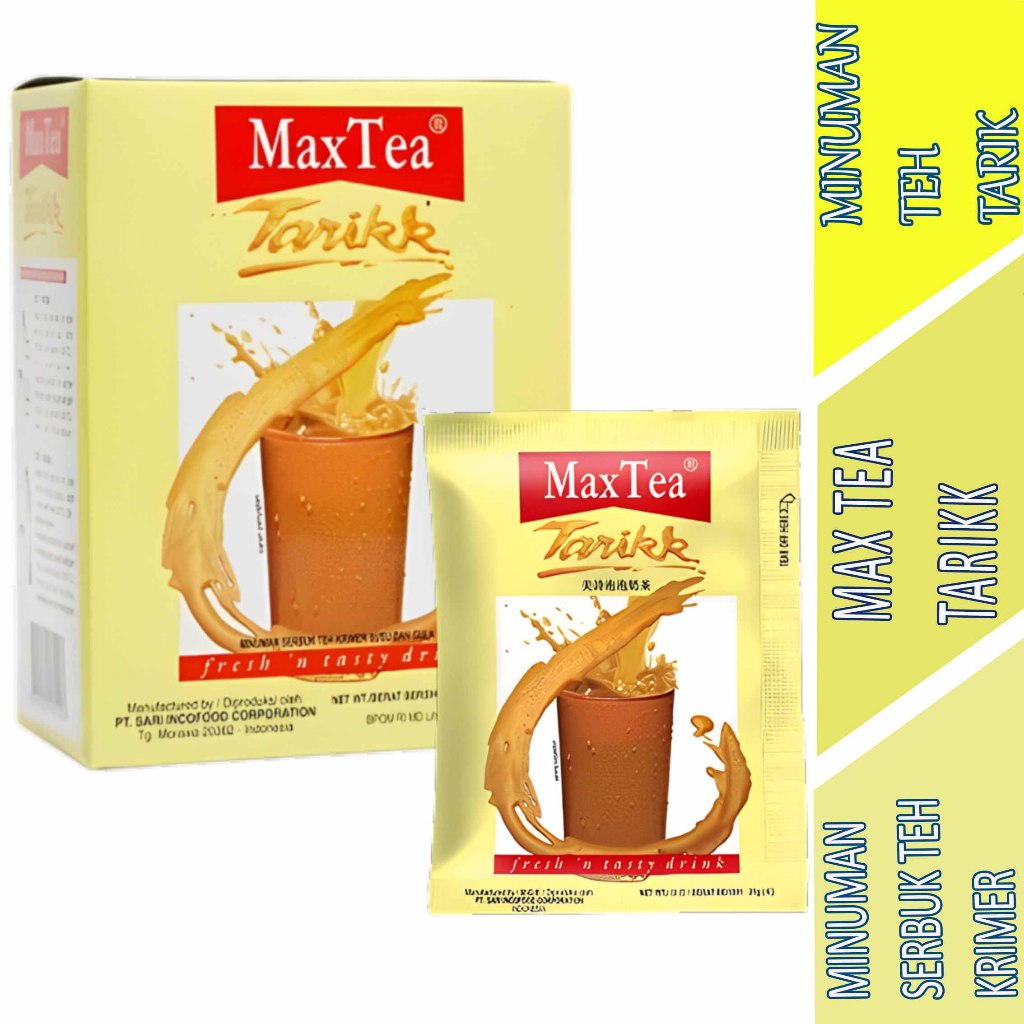 

Minuman Teh Krimer Susu - MaxTea - Minuman Teh Tarik - 1box isi 5 sachet