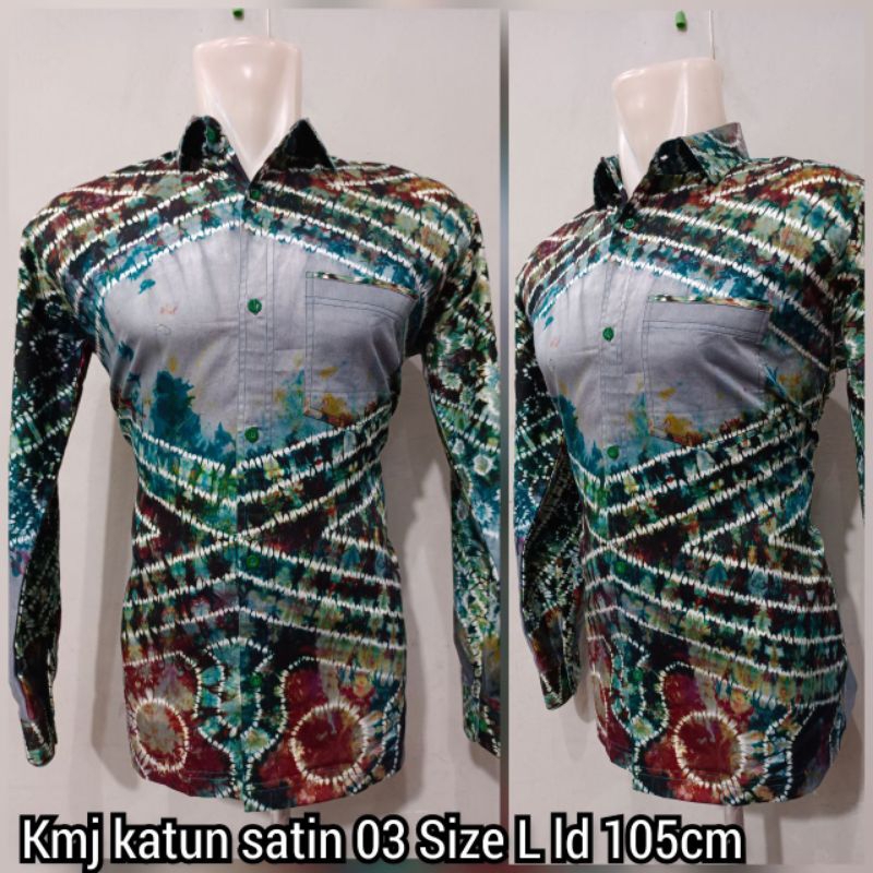 sasirangan pria kemeja sasirangan pria STOK L LD 105 CM