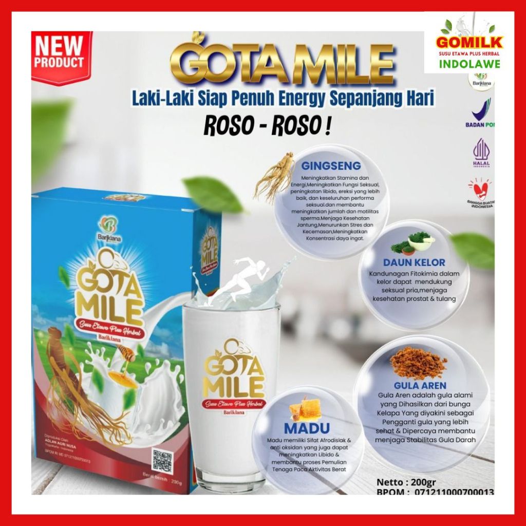 

GOTAMILE susu etawa ginseng