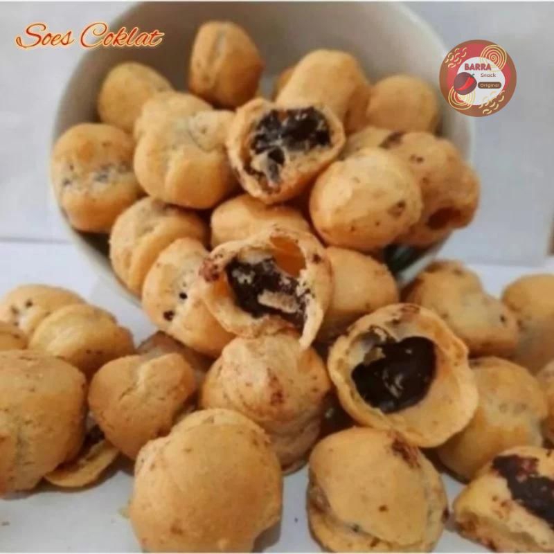 

1 kg soes kering isi coklat lumer super enak