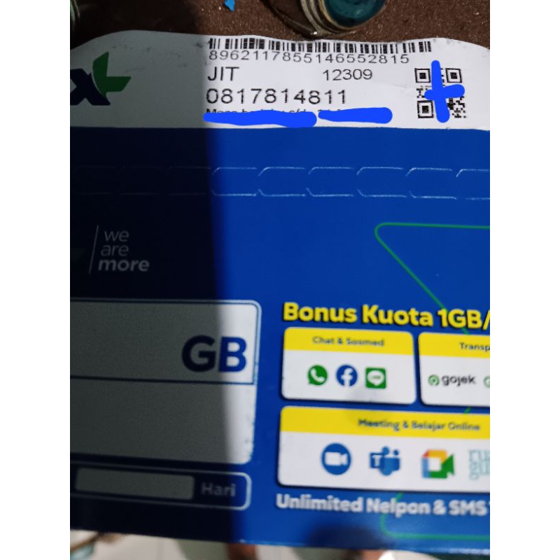 No.or cantik XL 10 digit