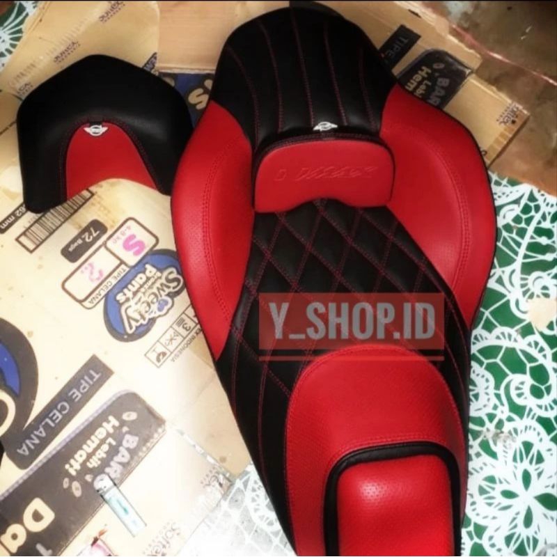 Jok Custom Honda Pcx 150 160 Tambah Sandaran Tengah Model Cobra Pnp Full Mbatech