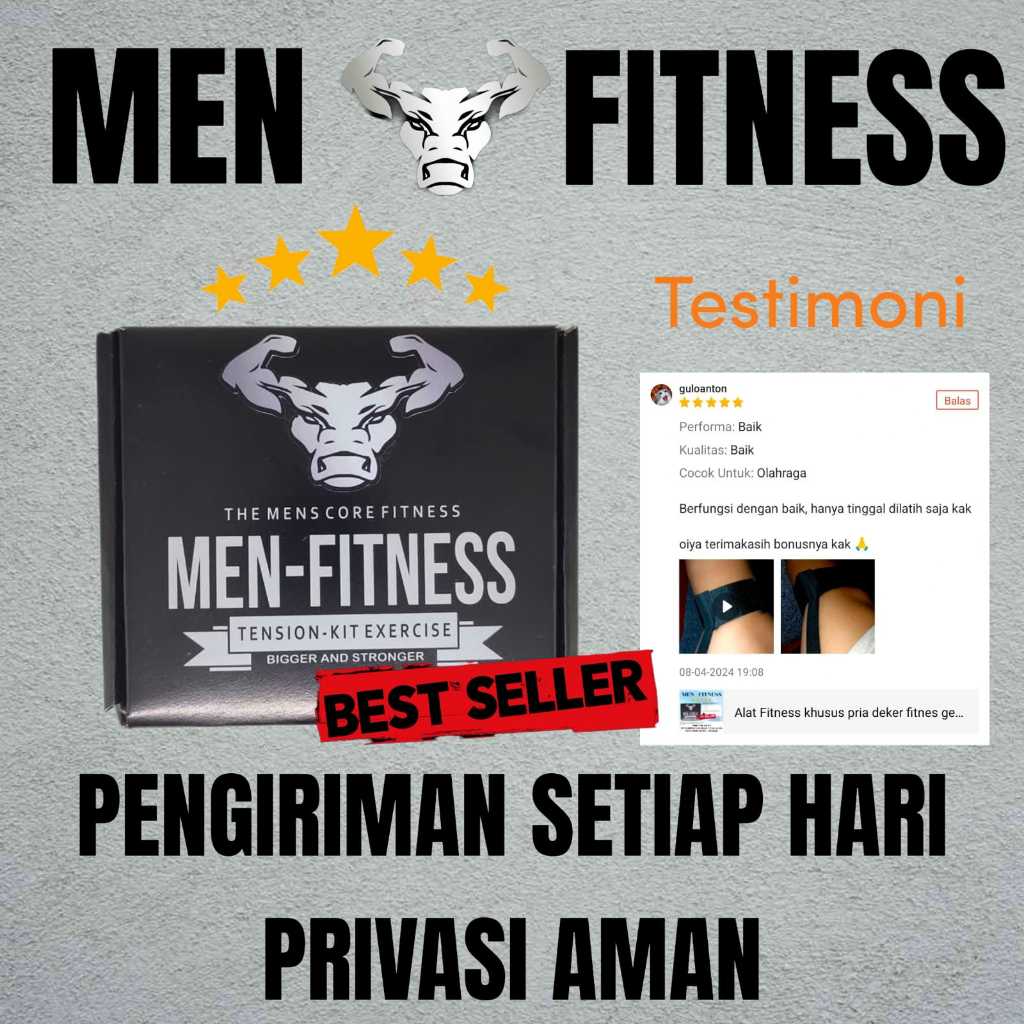 Men Fitnes deker genital pria box hitam