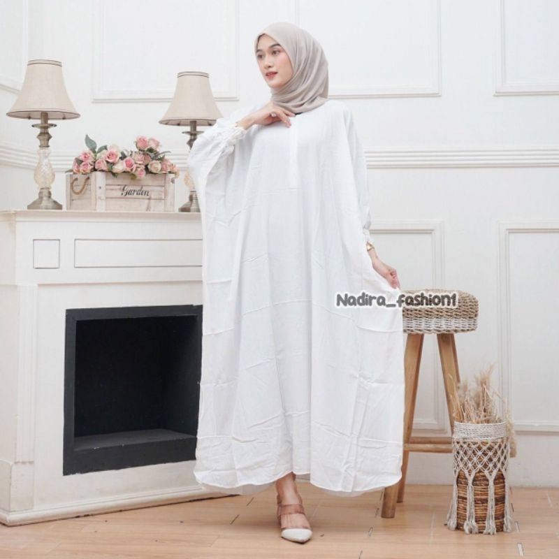 KAFTAN POLOS BUSUI FRIENDLY RESLETING RAYON SUPER PREMIUM