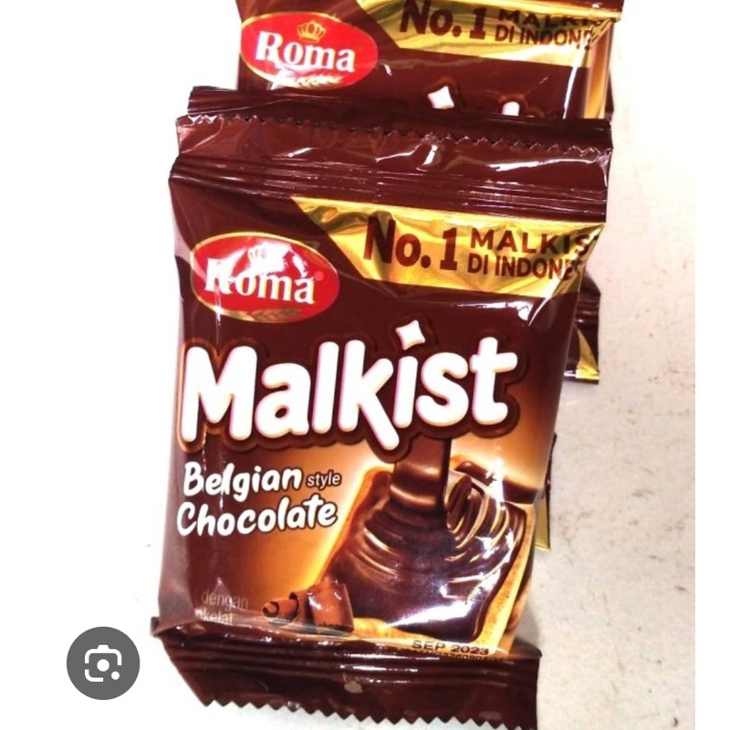 

Roma malkist coklat 18gram renceng