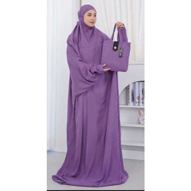 MUKENAH TERUSAN POLOS WANITA DEWASA TERBARU HARGA GROSIR GRATIS ONGKIR BISA COD VIRAL